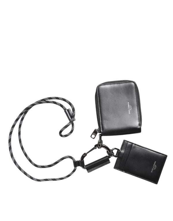 Dolce & Gabbana Leather card case in black