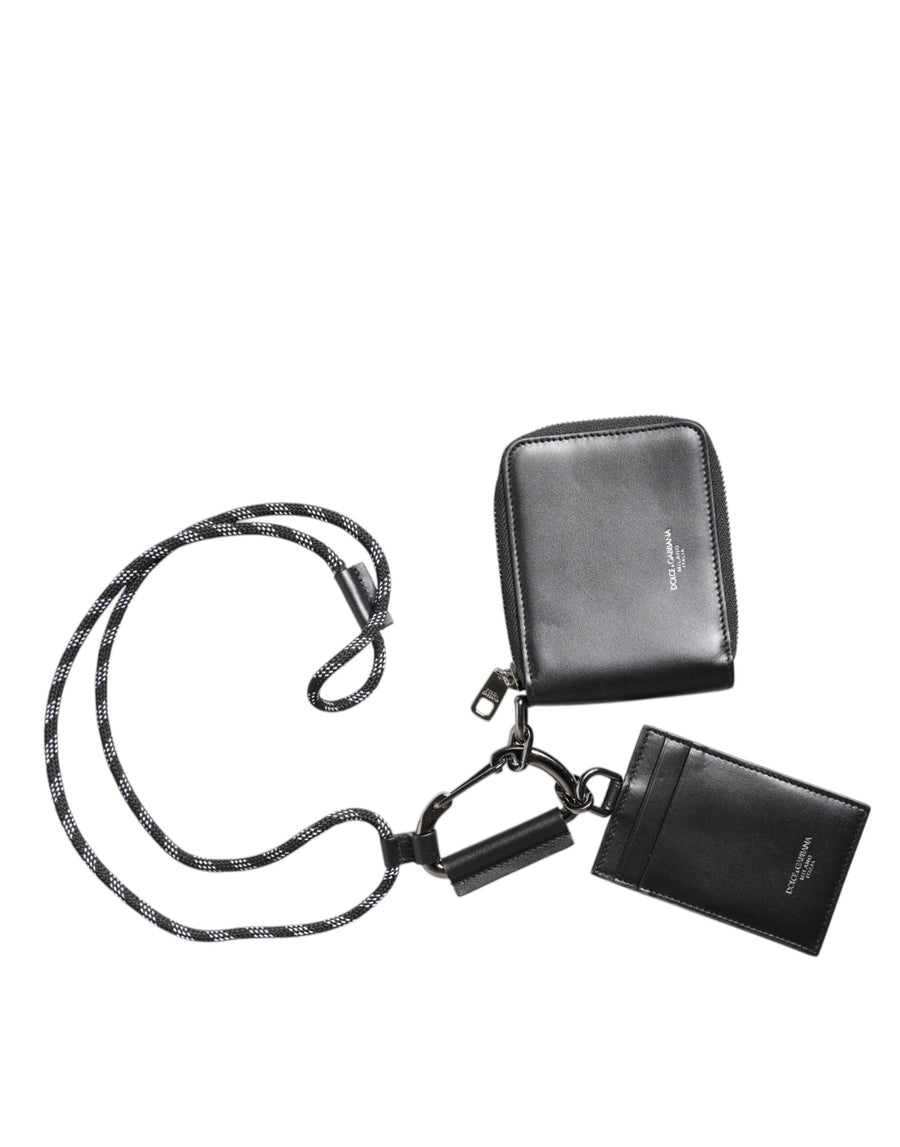 Dolce & Gabbana Leather card case in black