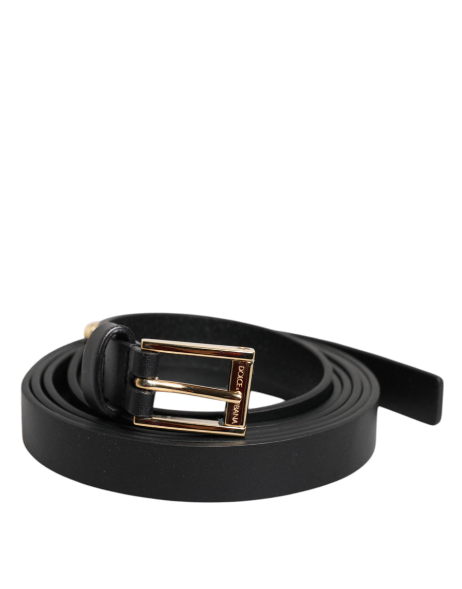 Dolce & Gabbana Leather belt in black