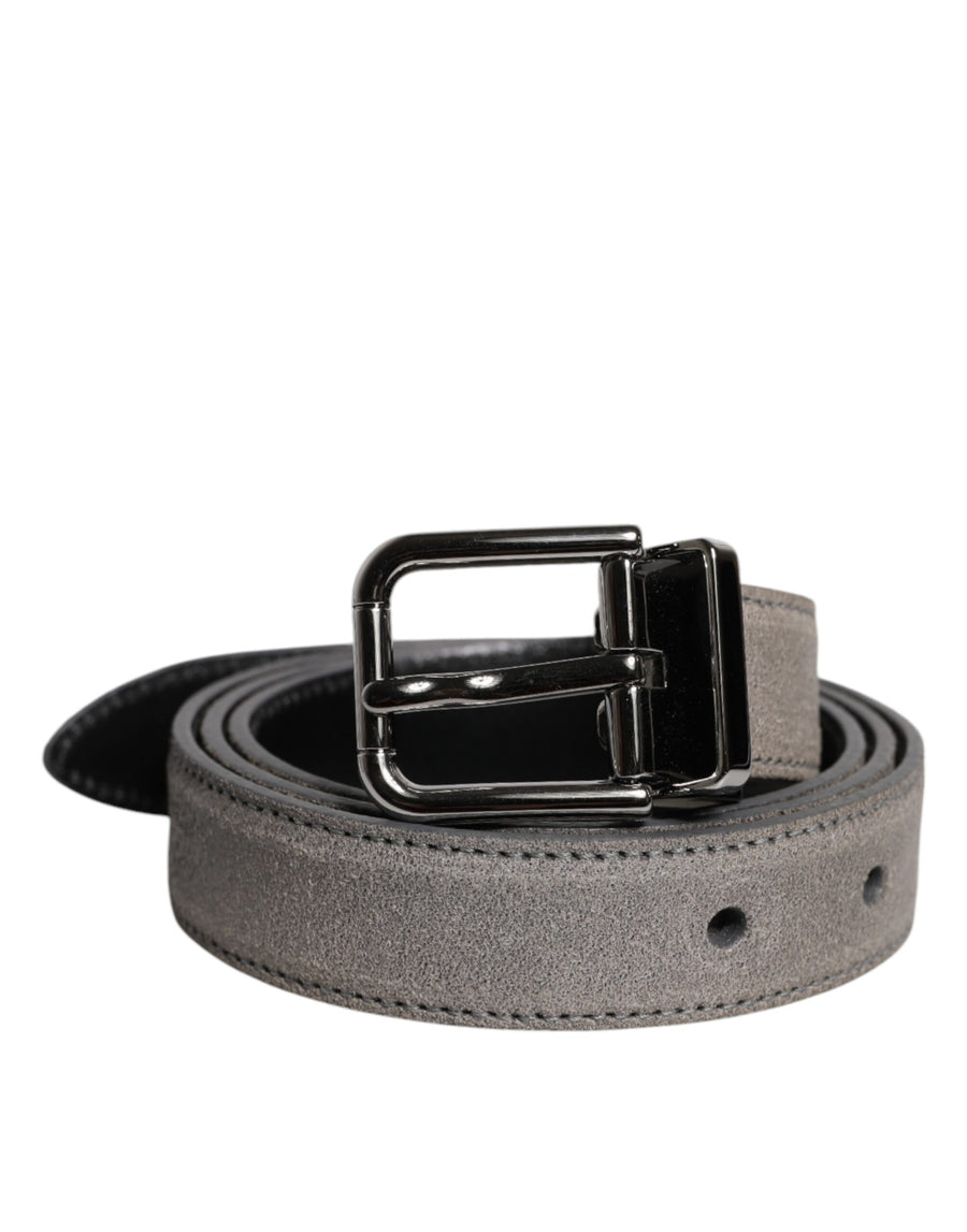 Dolce & Gabbana 100% Leather belt in gray