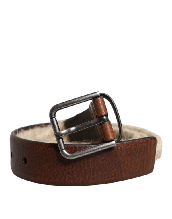 Dolce & Gabbana 80% Jute belt in brown