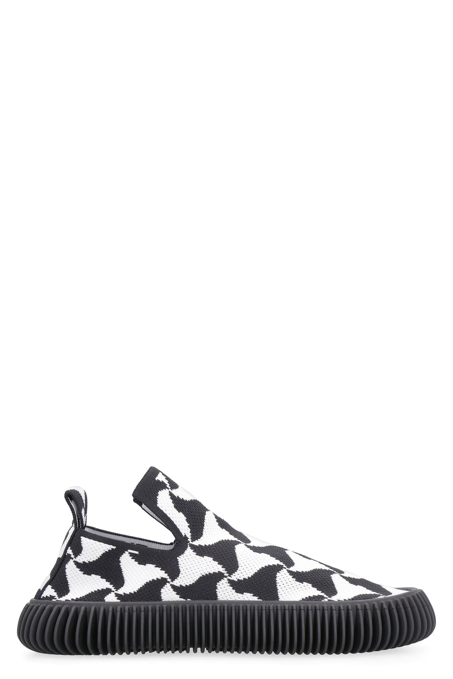 Wavy Triangle Slip-On Sneakers Elastane Trainers
