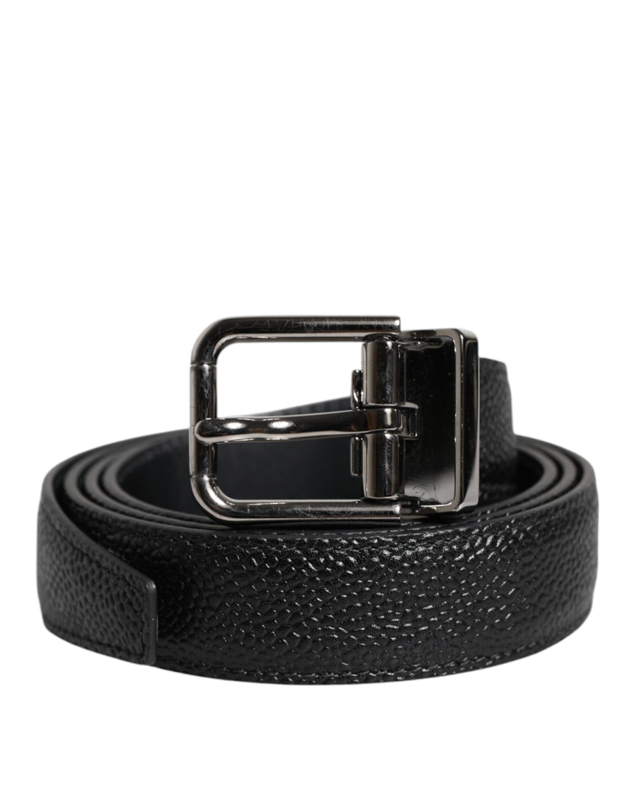 Dolce & Gabbana 100% Calf Leather belt in black