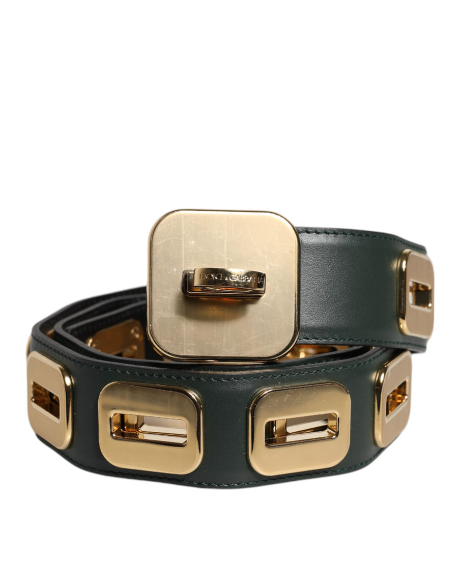 Dolce & Gabbana Leather belt in green