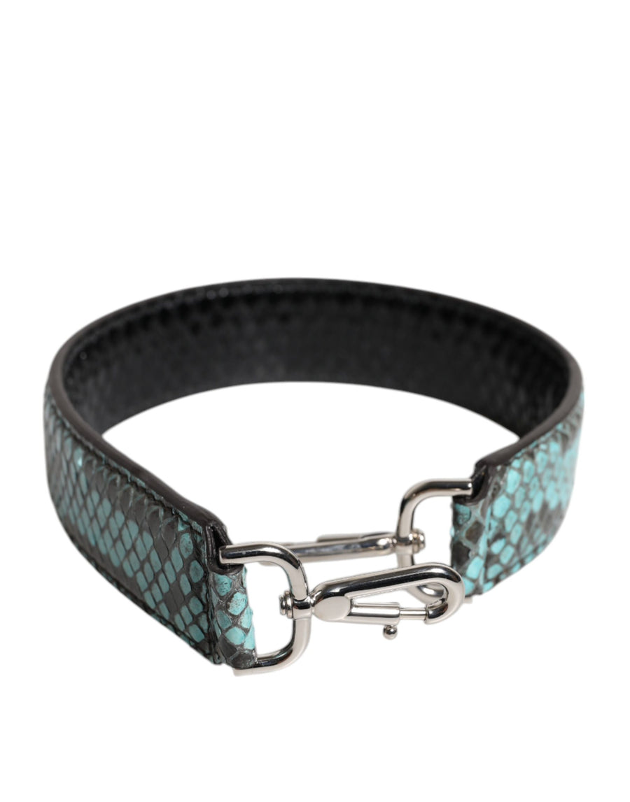 Dolce & Gabbana 100% Python Leather shoulder strap in black