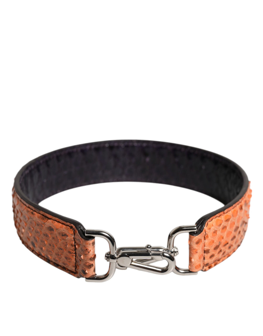 Dolce & Gabbana 100% Python Leather shoulder strap in beige