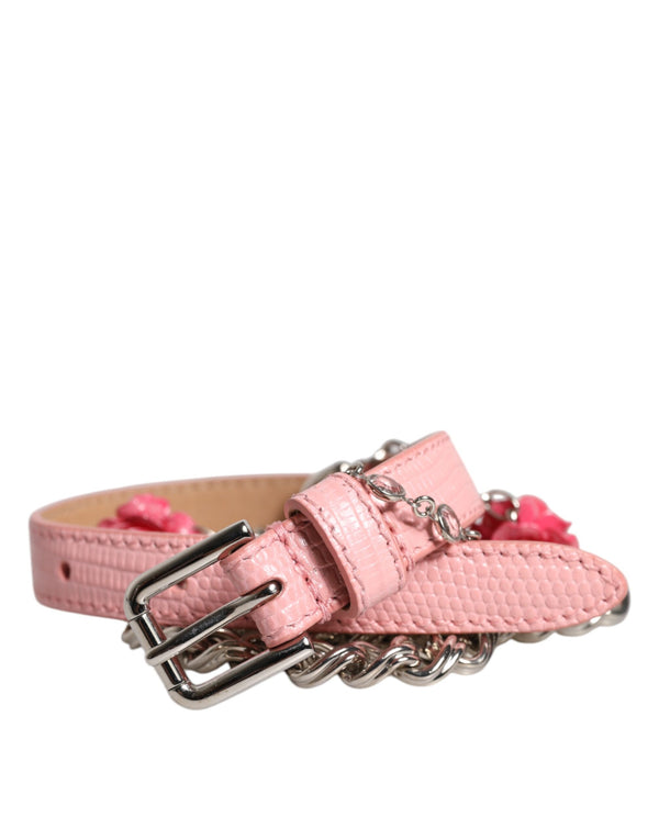 Dolce & Gabbana 71% Brass belt in pink