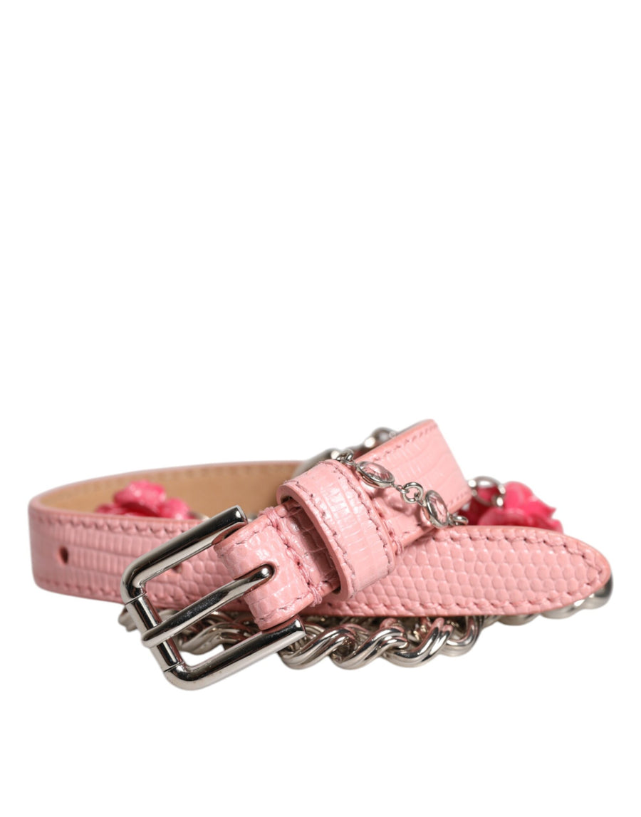 Dolce & Gabbana 71% Brass belt in pink