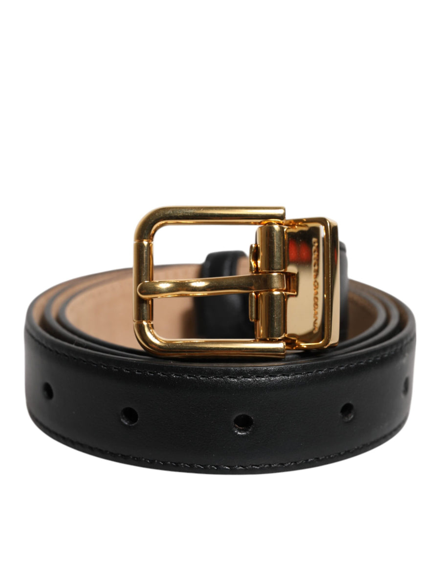 Dolce & Gabbana Leather belt in black