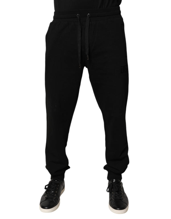 Dolce & Gabbana 100% Cotton joggers in black