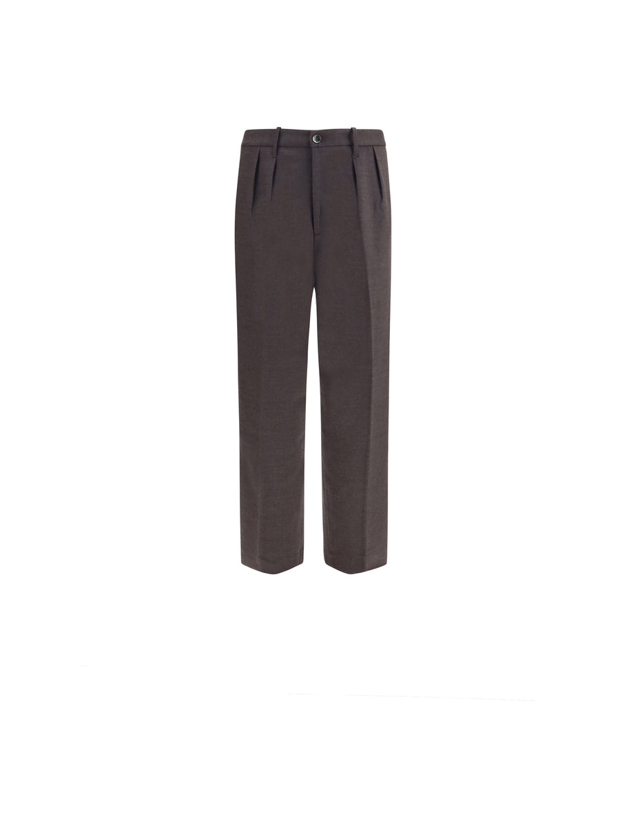 Kai Baggy Wool-Blend Pants M.glace