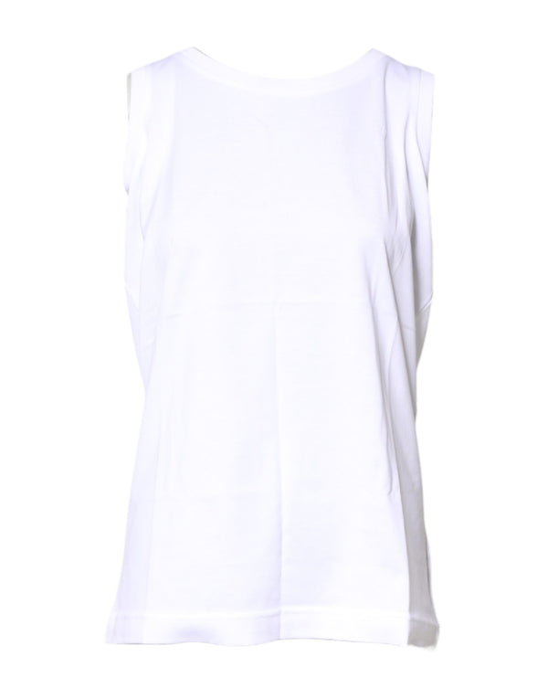 Dolce & Gabbana 100% Cotton tank top in white
