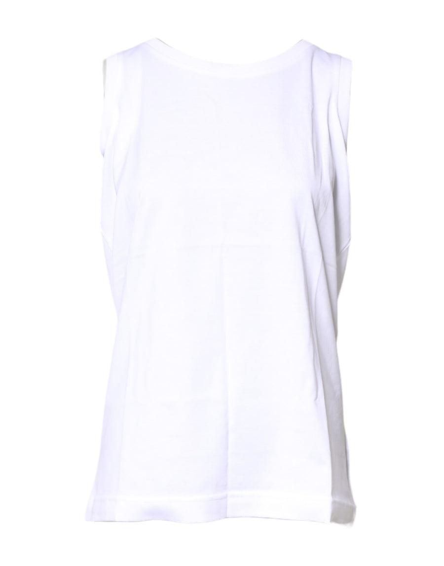 Dolce & Gabbana 100% Cotton tank top in white