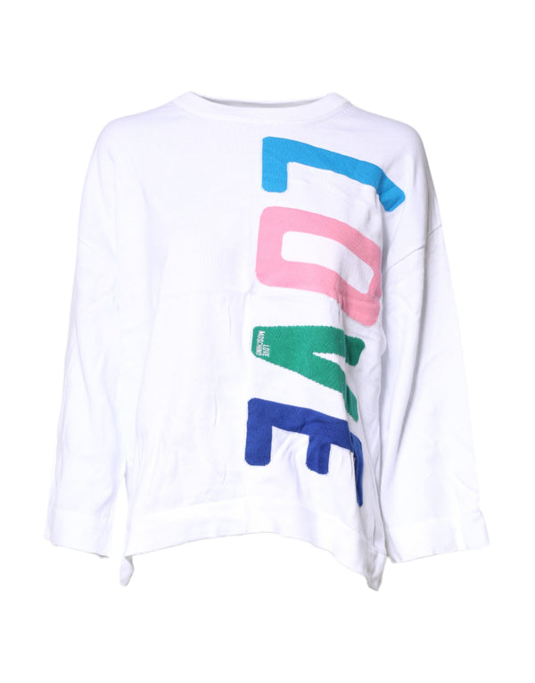 Love Moschino 100% Cotton t-shirt in white