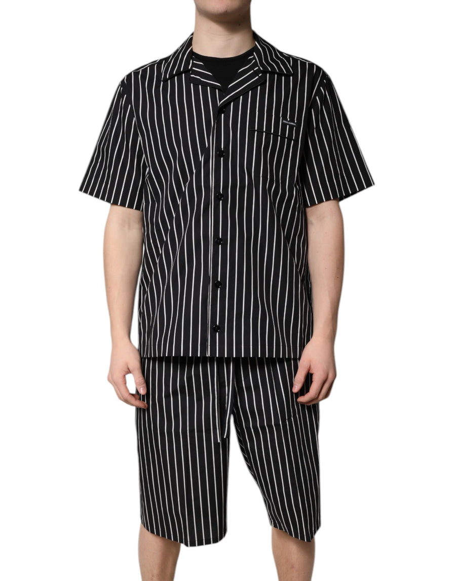 Dolce & Gabbana 100% Cotton pajama shirt in black
