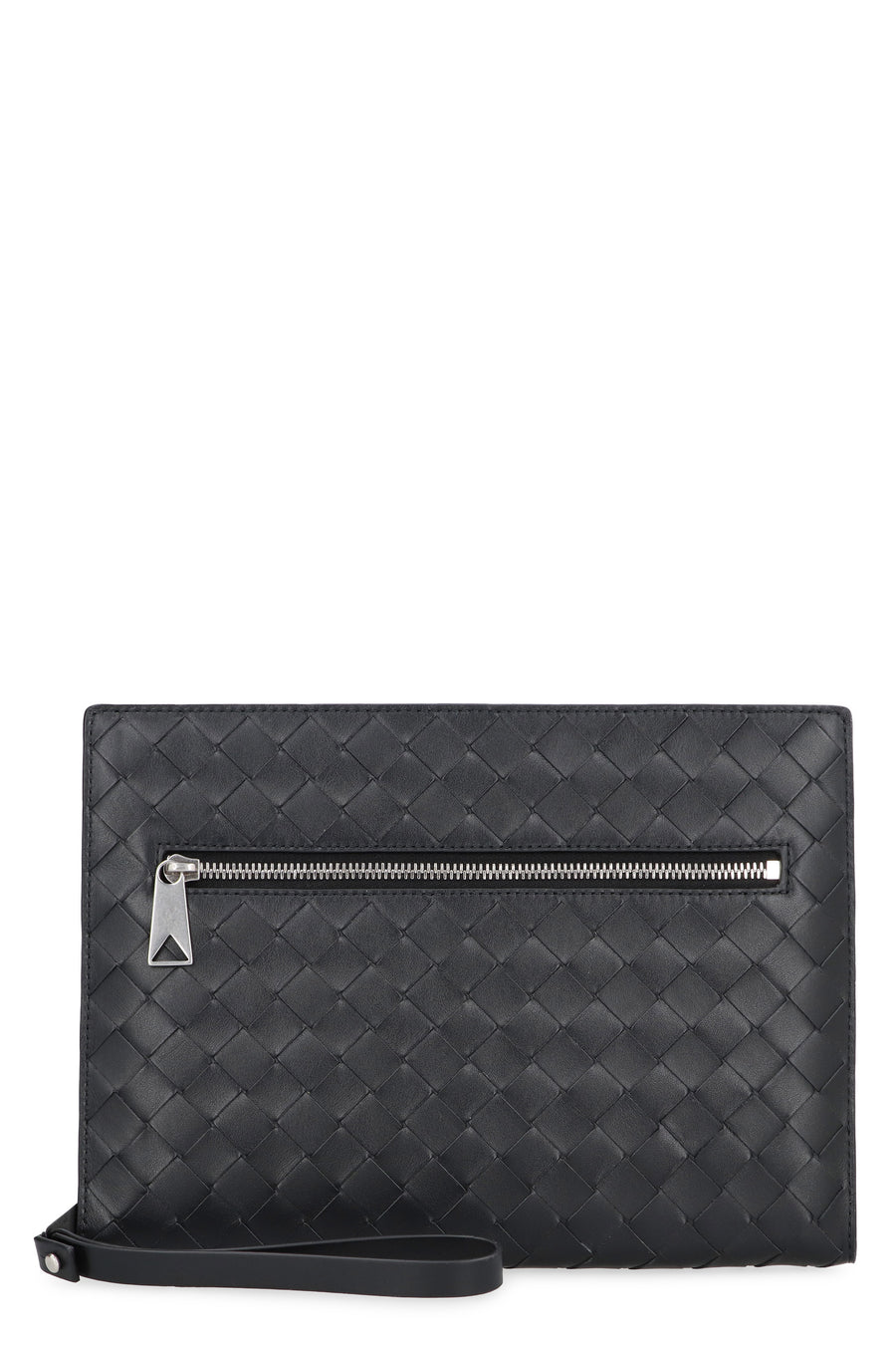 Intrecciato Vn Leather Document Case Black Calfskin Laptop Bags & Briefcases