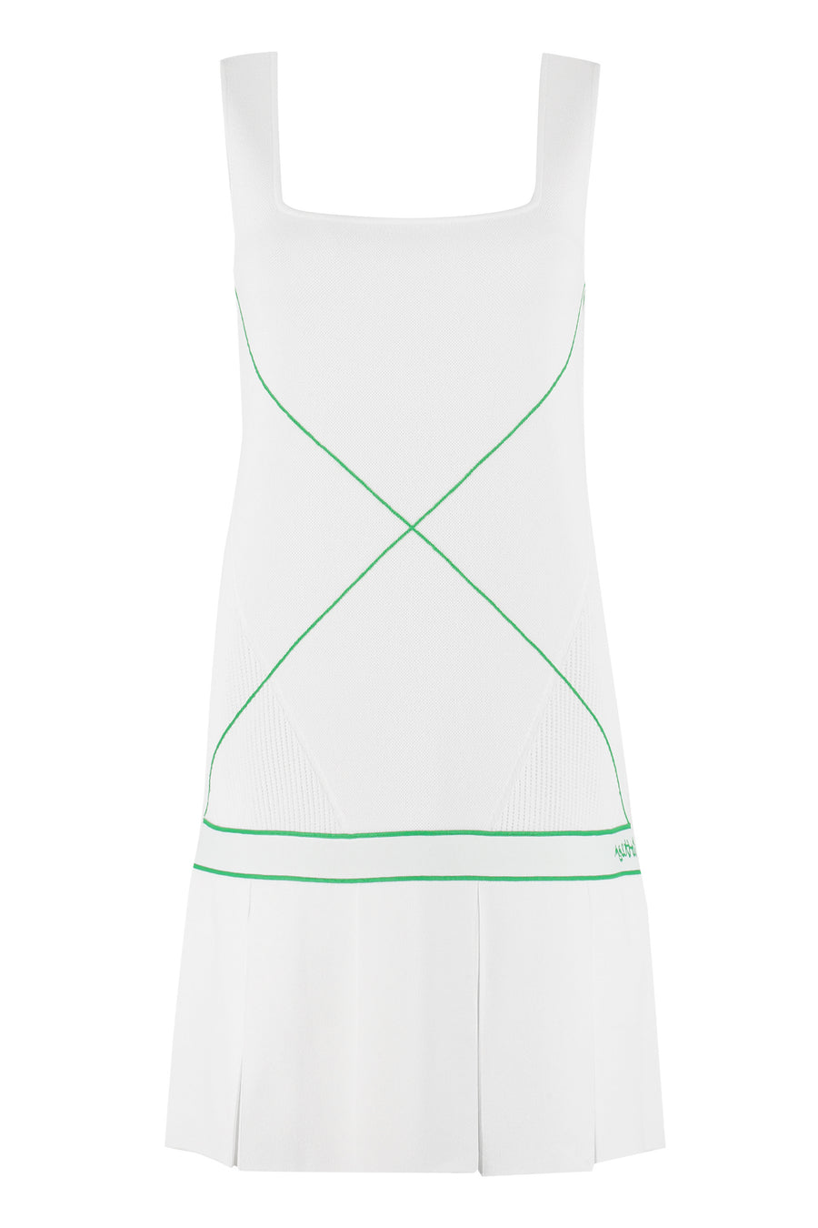 Knitted Dress White Elastane