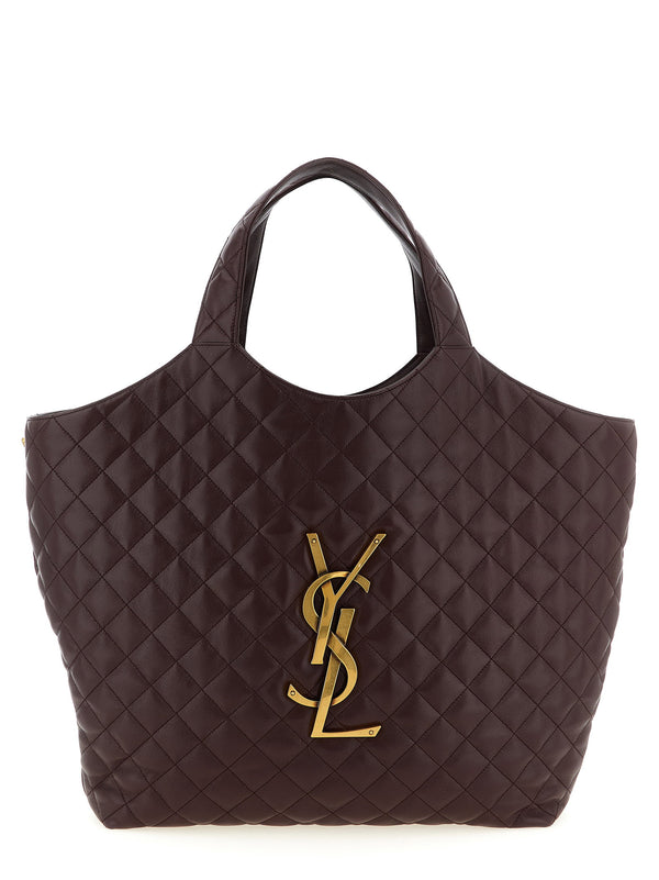 حقيبة تسوق Saint Laurent Icare ماكسي — بني