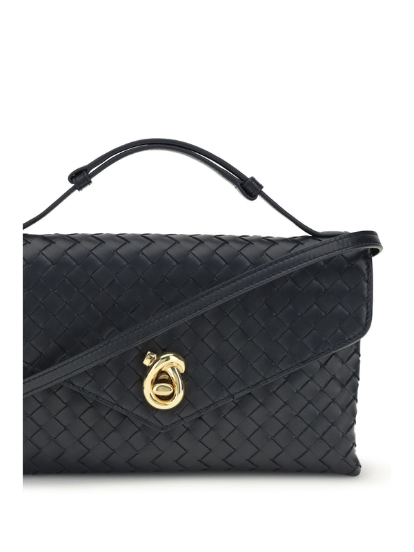 Shoulder Bag Knot Lock Midnight-Muse Brass Lambskin