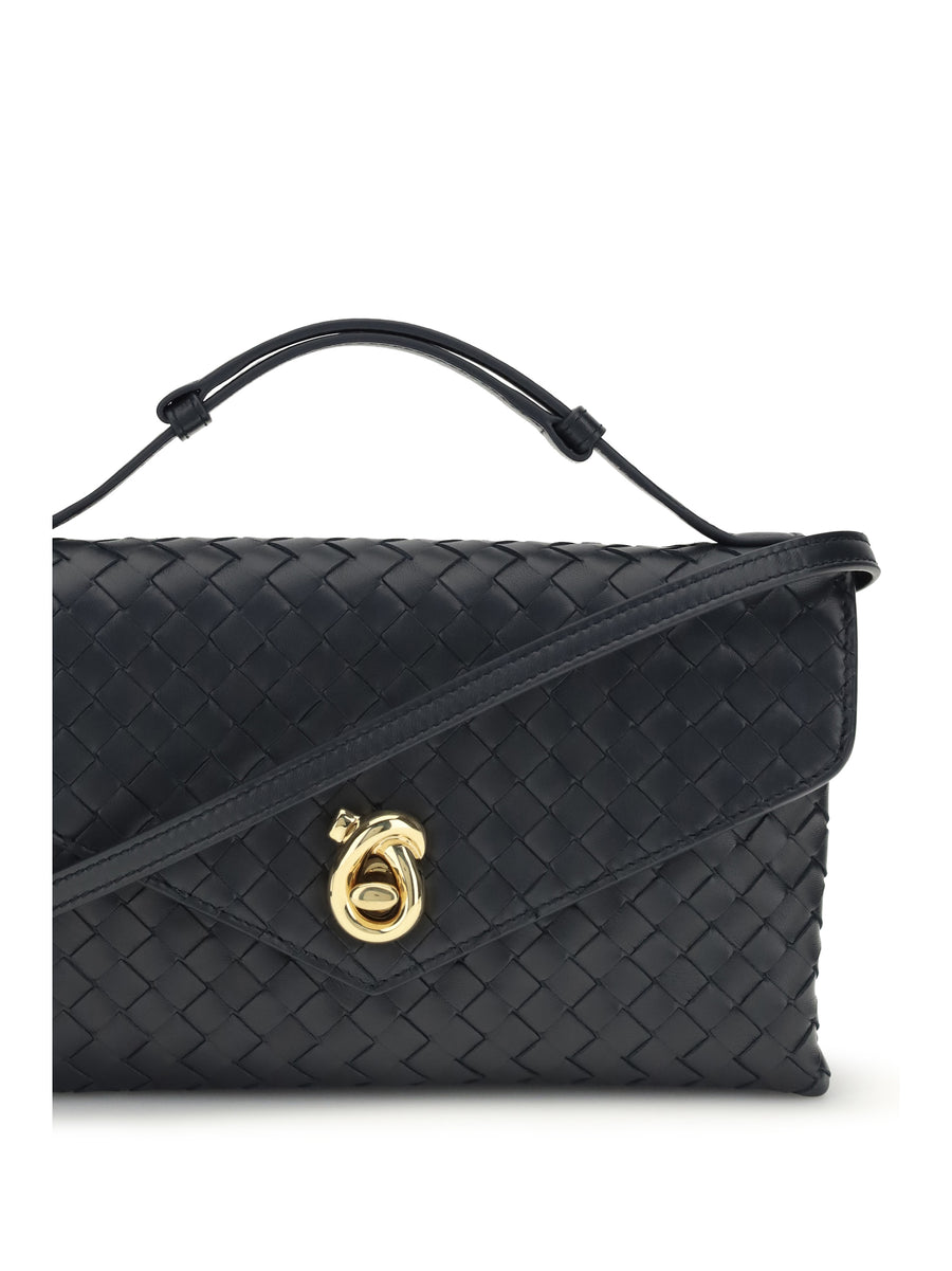Shoulder Bag Knot Lock Midnight-Muse Brass Lambskin