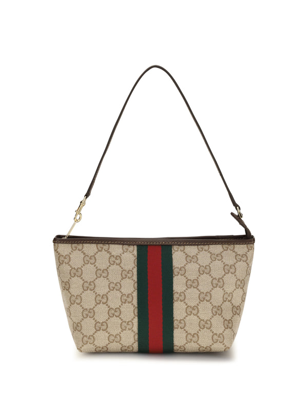Gucci 45% Cotton shoulder bag in beige