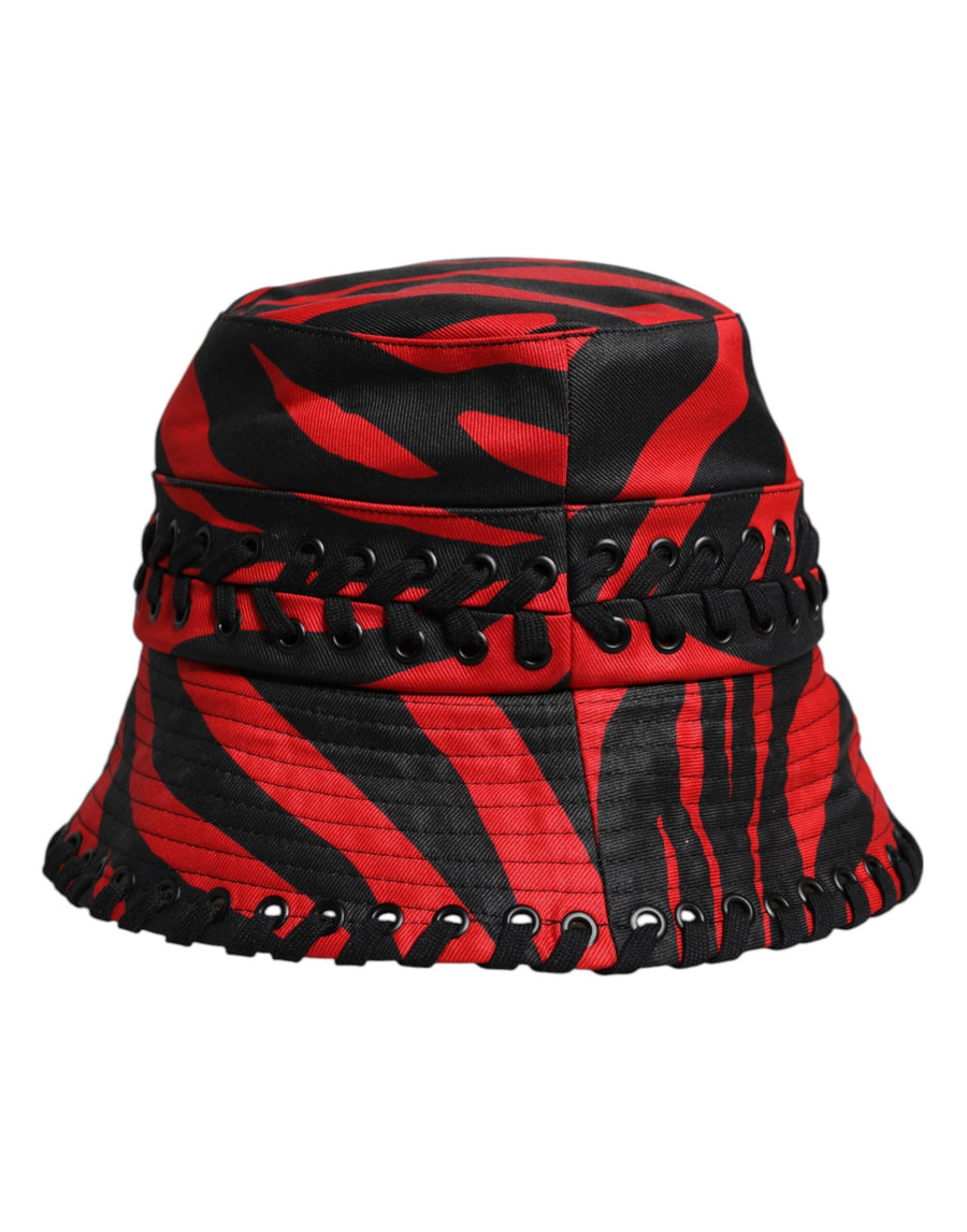 Dolce & Gabbana HAT9800 100% Polyester body; 100% Polyester lining bucket hat in red