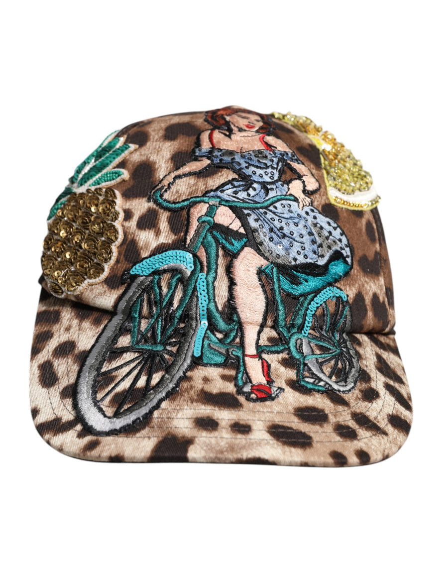 Dolce & Gabbana HAT9850 97% Cotton baseball cap in brown