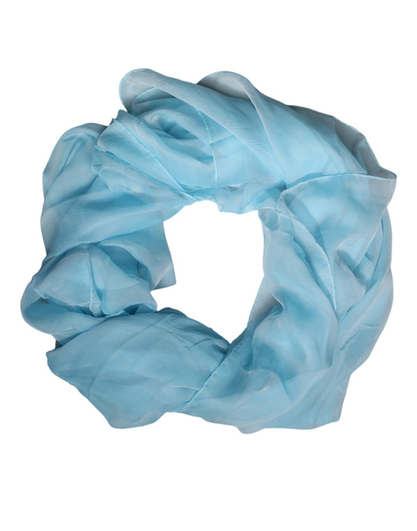 Dolce & Gabbana 100% Silk shawl in light blue