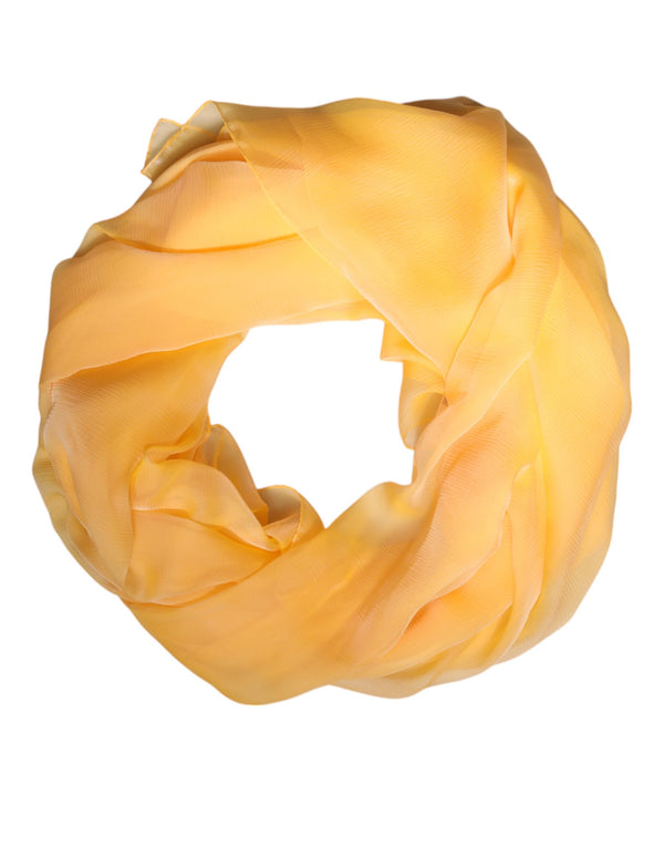 Dolce & Gabbana 100% Silk shawl in yellow