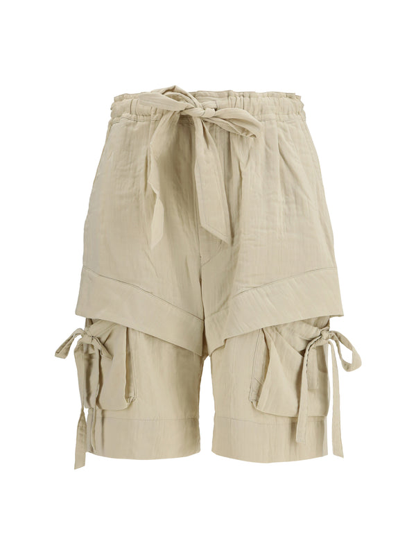Marant Etoile 48% Viscose; 31% Cotton; 21% Polyamide bermuda in beige