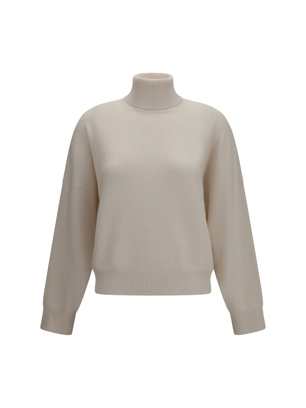 Brunello Cucinelli 100% Cashmere sweater in white