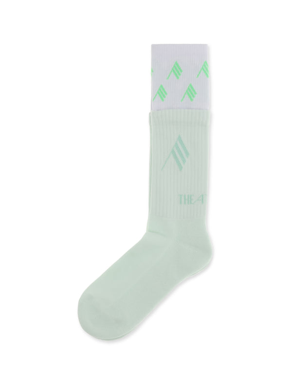 The Attico 100% Cotton socks in mint