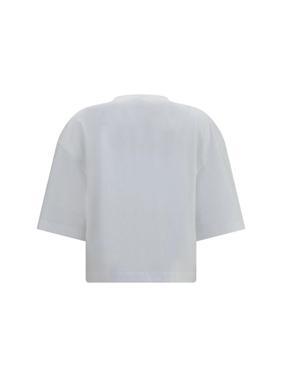 Oversized Short-Sleeve T-Shirt White Cotton T-shirts & Jerseys