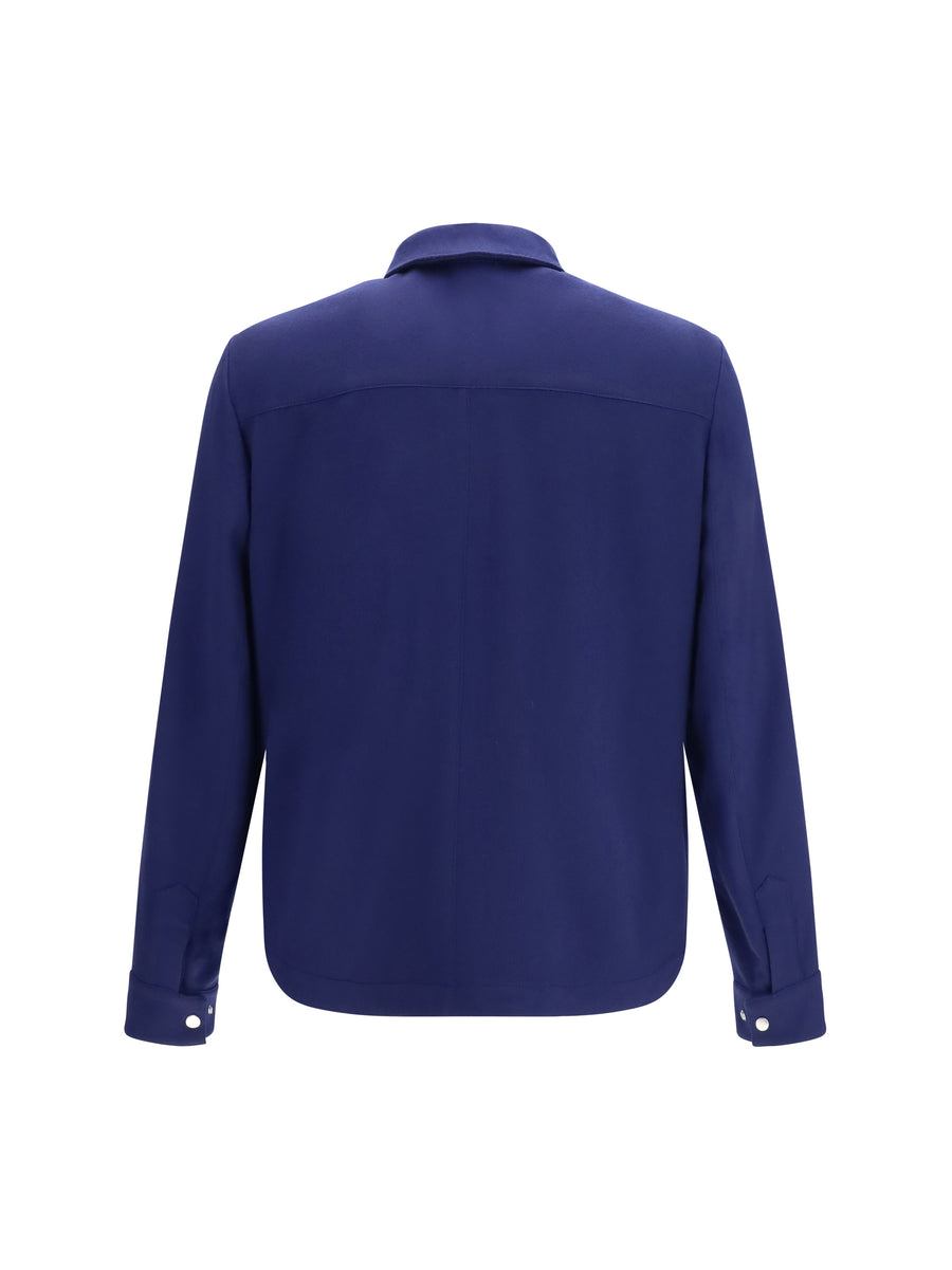 Long-Sleeve Cashmere Jacket Royal Blue (capra Hircus)