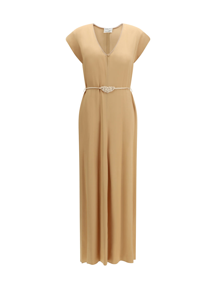Kaftan Dress Straw Viscose