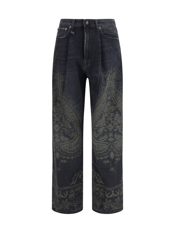 R13 100% Cotton jeans in black