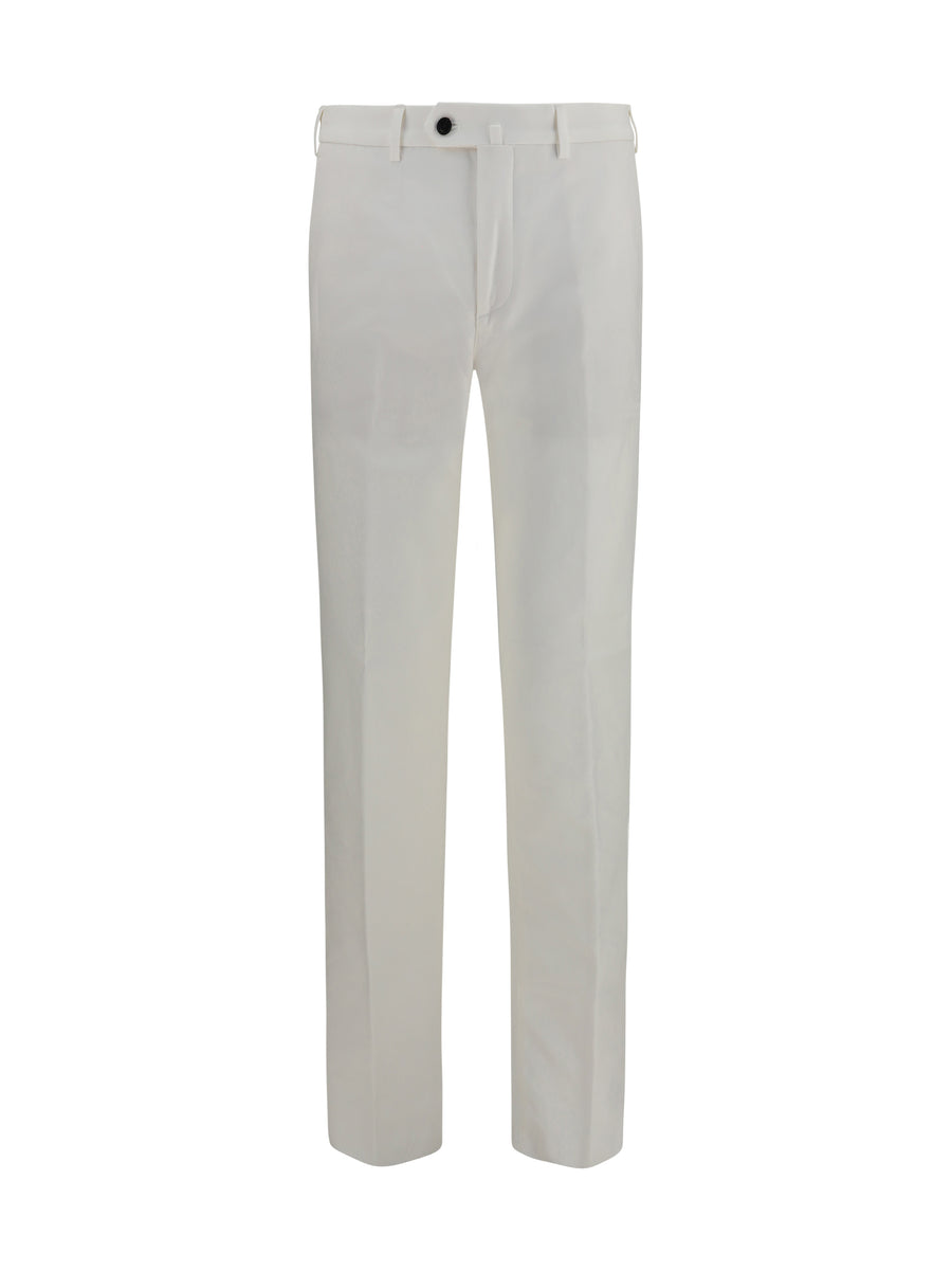 Cotton Pants Optical White Trousers