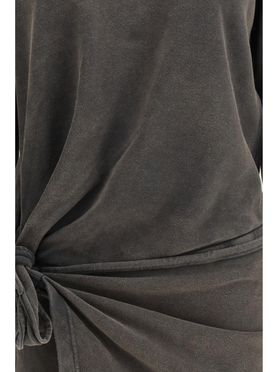 Dress Zae Faded Black Cotton