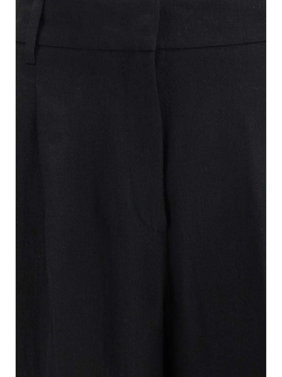 Trousers Mstsumero Linen Black