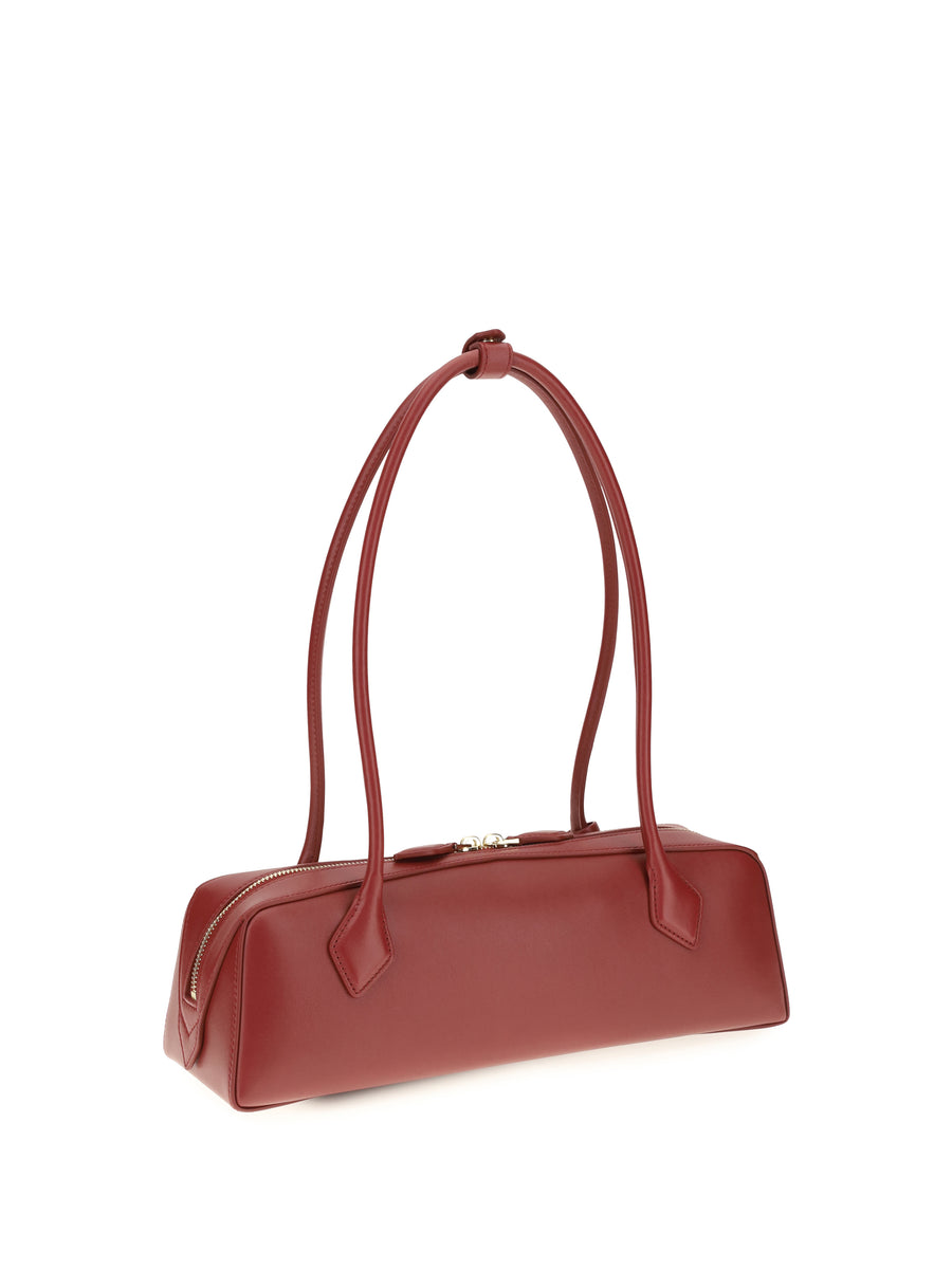 Shoulder Bag Le Teckel Carmine Red Calf Leather