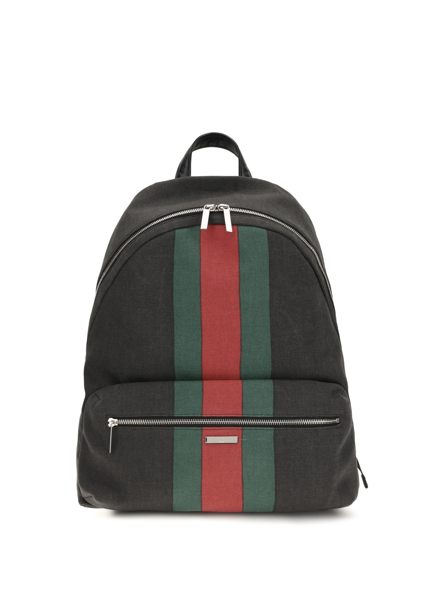 Backpack Web Large Black Black/black/t.g Fabric Shoulder Bags