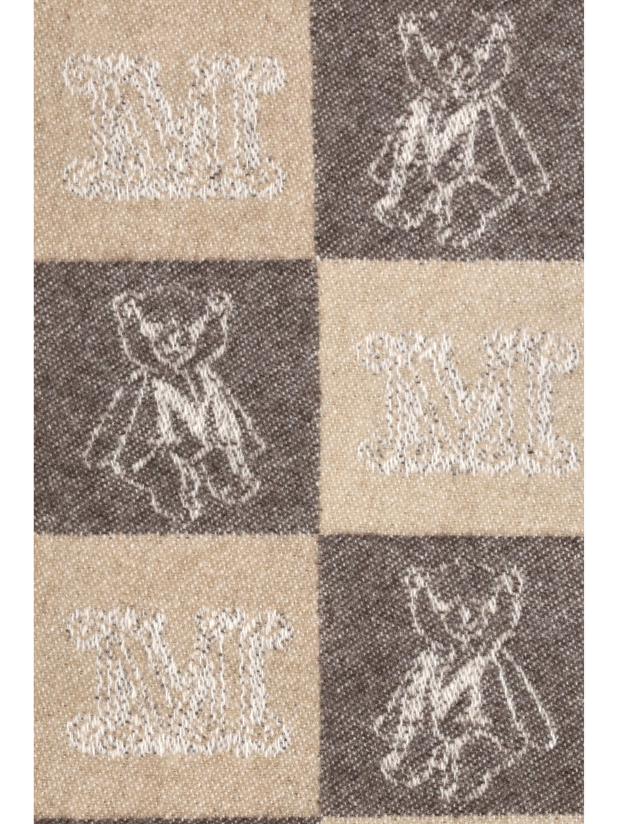 Cashmere Fringed Scarf Camel