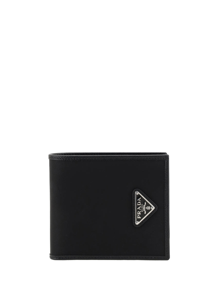 Prada 90% recycled polyamide wallet in black