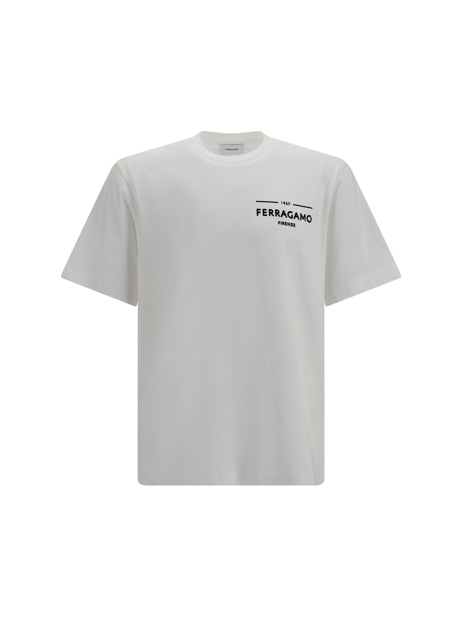 Ferragamo 100% Cotton t-shirt in white