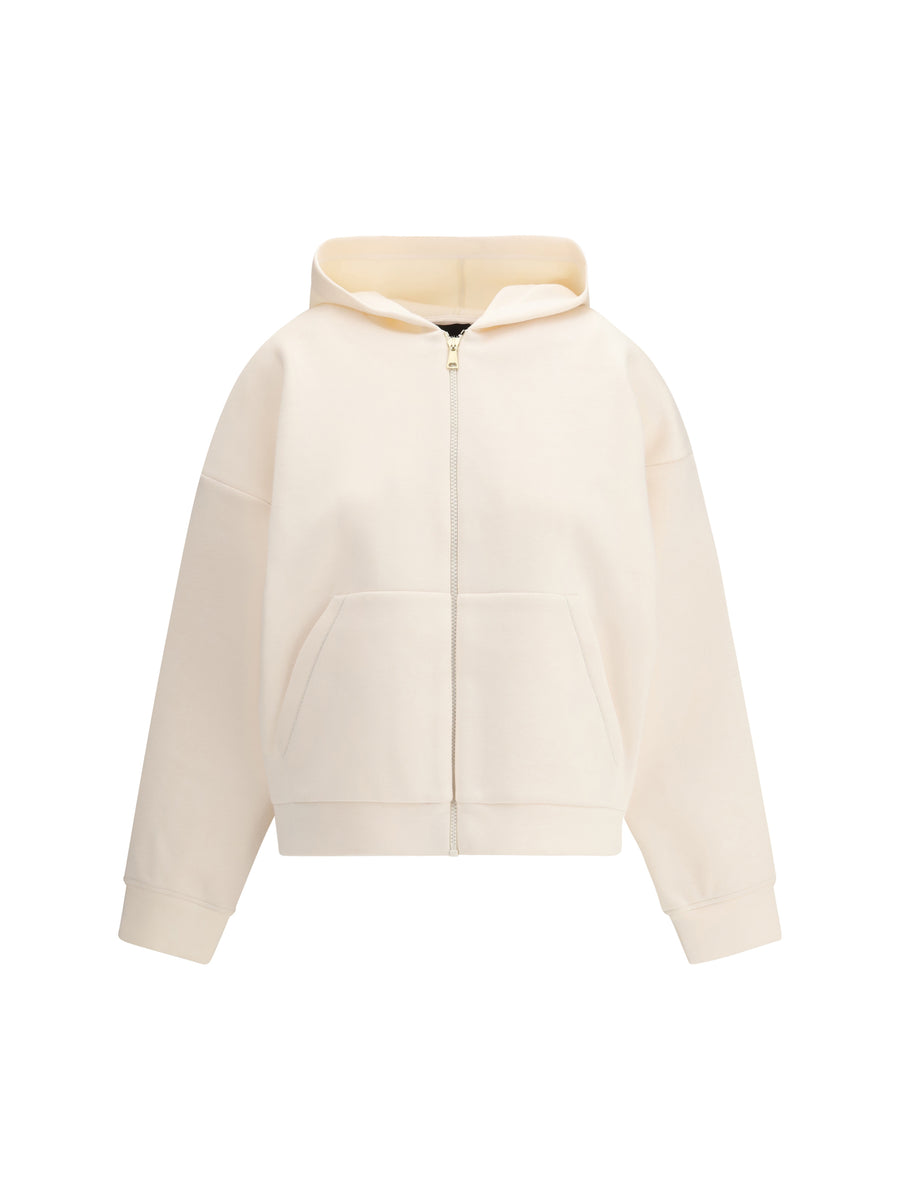 Fabiana Filippi 71% Modal; 22% Polyurethane; 7% Cashmere hoodie in beige