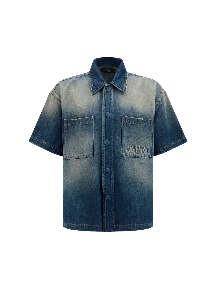 Amiri 100% Cotton shirt in blue
