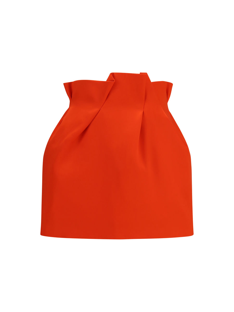 Magda Butrym 100% Silk skirt in red