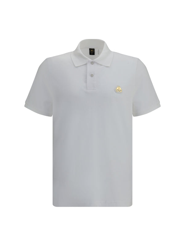 Moose Knuckles 100% Cotton polo in white