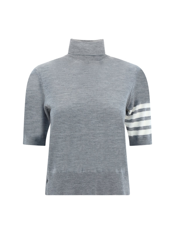 Turtleneck Sweater Virgin Wool Light Grey