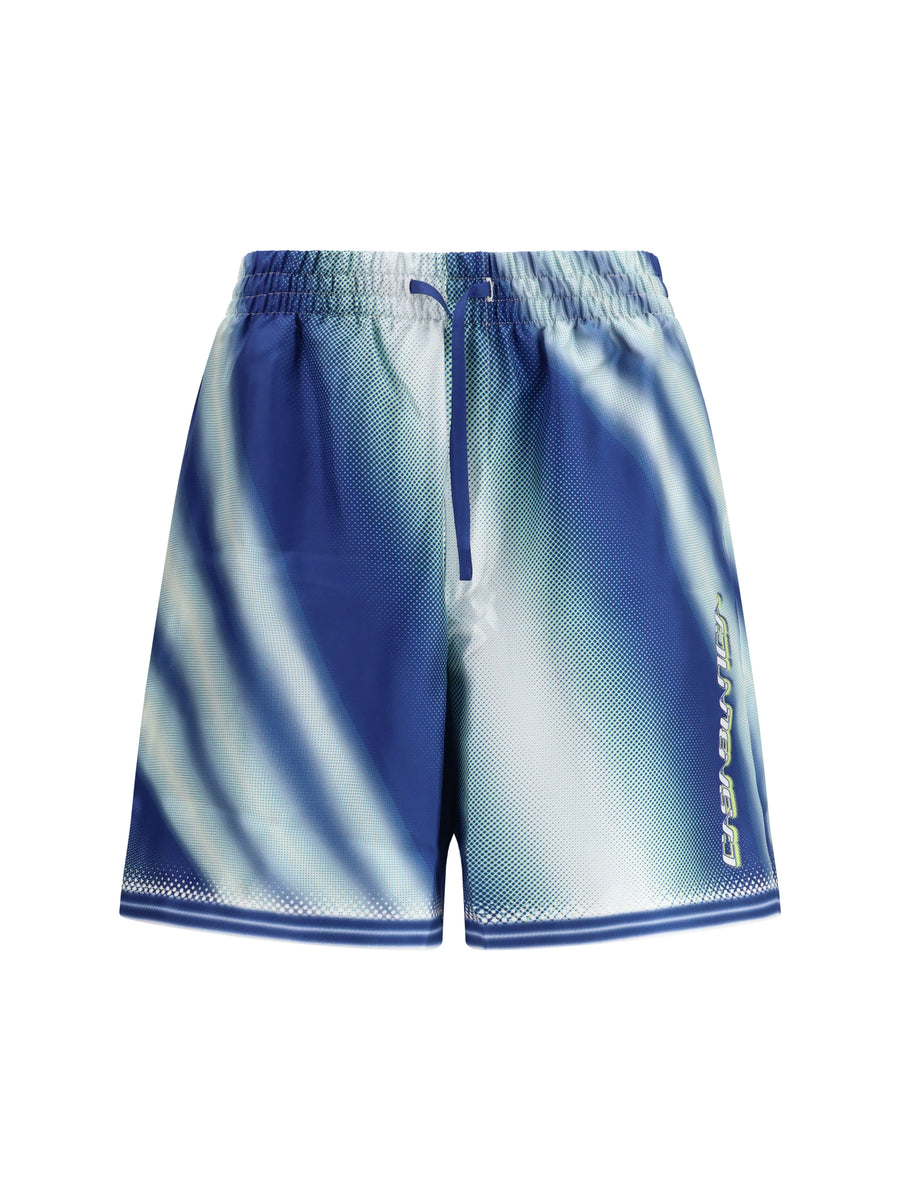 Casablanca 100% Silk bermuda shorts in blue